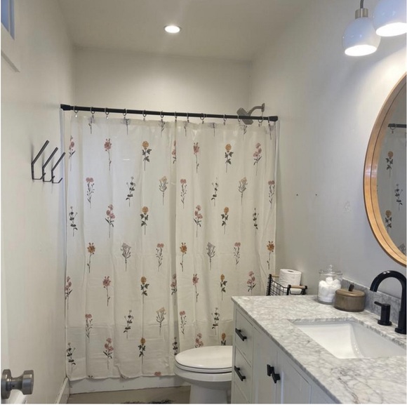 Threshold Bath Nwt Botanical Floral Threshold Shower Curtain 0